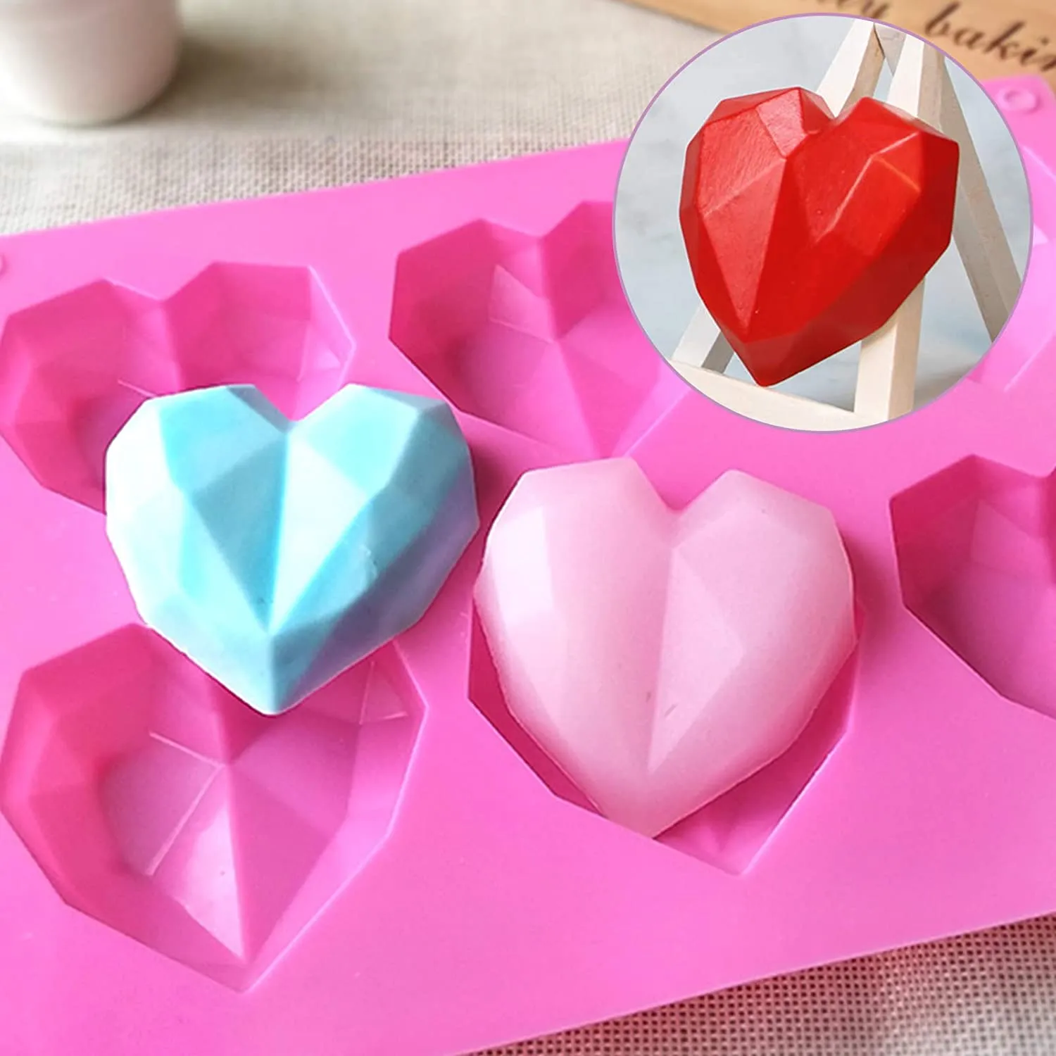Heart-Shaped Silicone Mold
